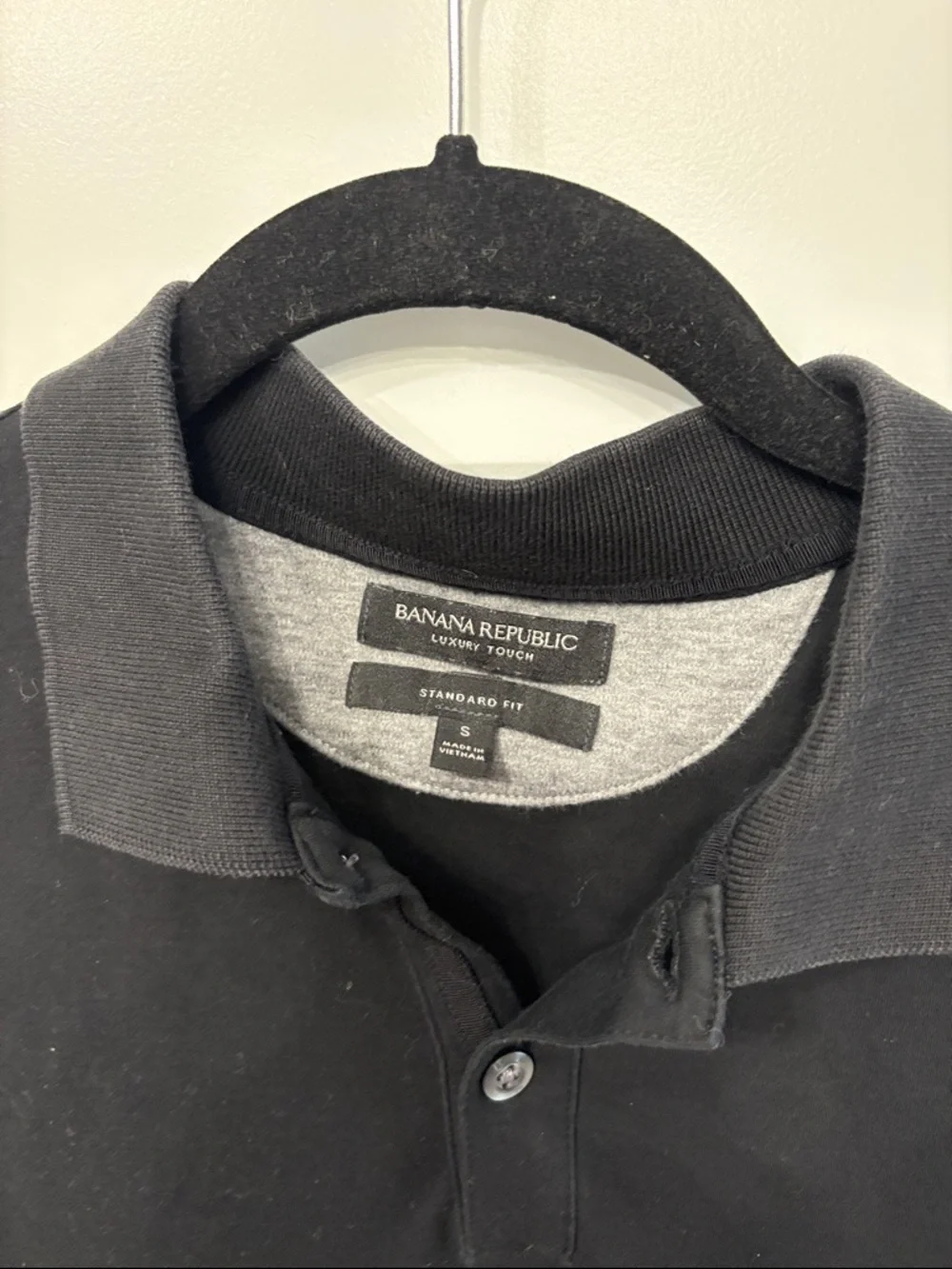 Banana Republic Black Polo Shirt
